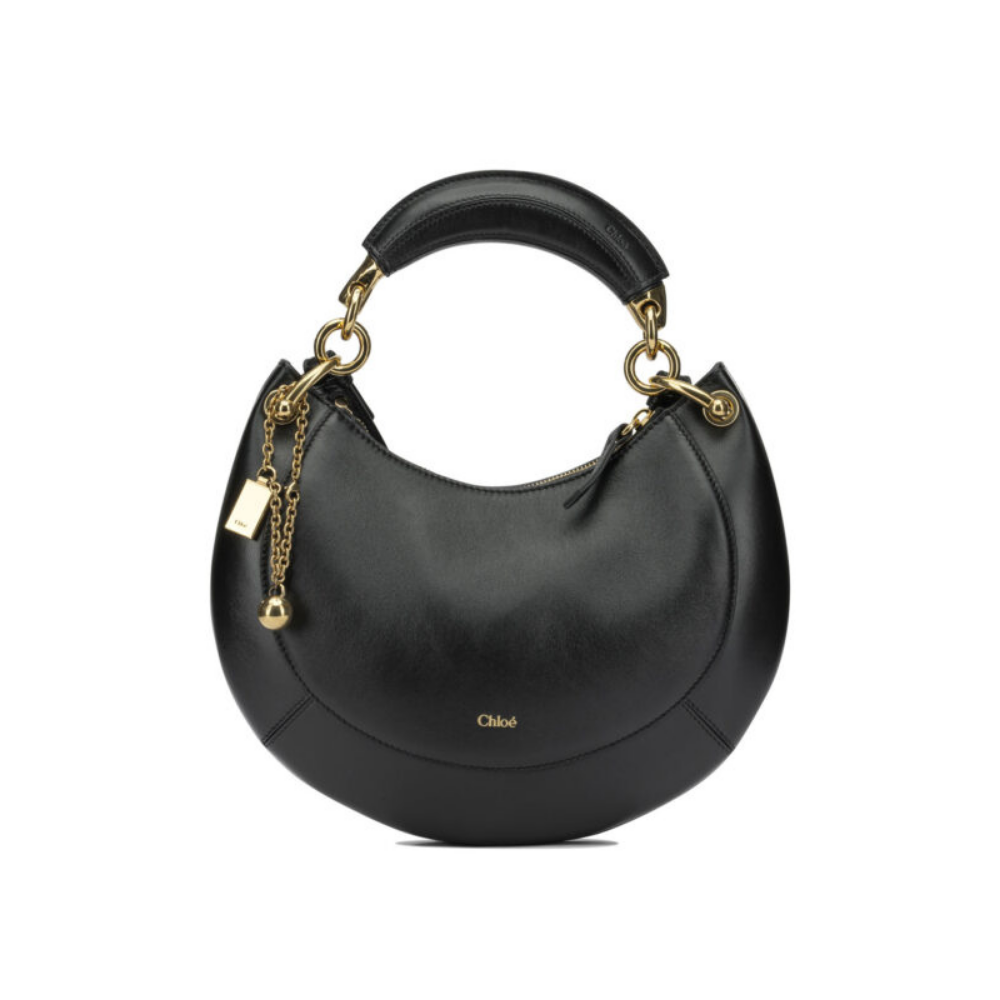 Design sans titre (5) Chloé petit sac à main femme noir en cuir – Image 1
