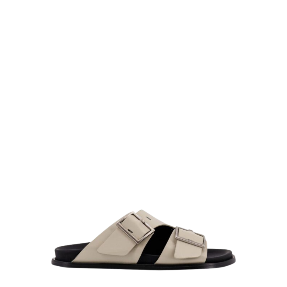 Design sans titre (53) ALOHAS sandales femme en cuir beige – Image 1