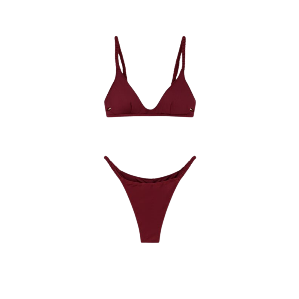 Design sans titre (60) MC2 SAINT BARTH ensemble bikini femme rouge – Image 1