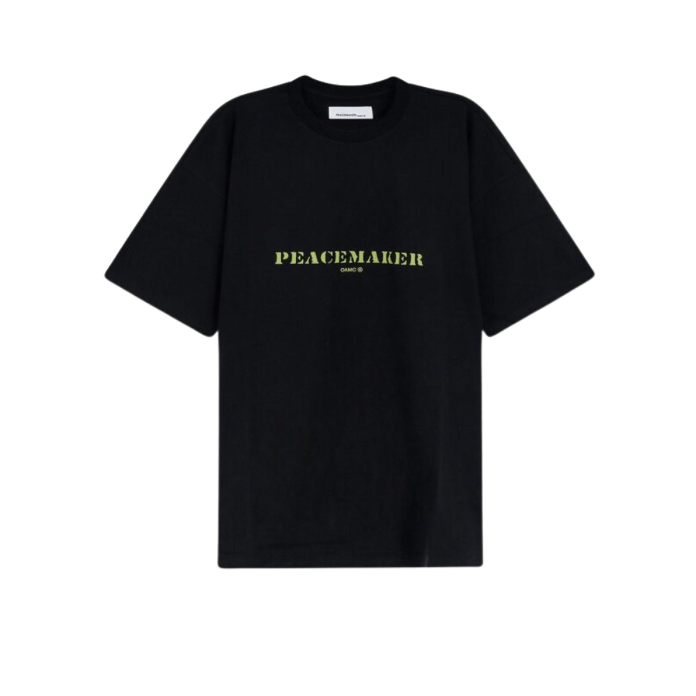 Design sans titre (60) OAMC PEACEMAKER t-shirt homme en coton noir – Image 1