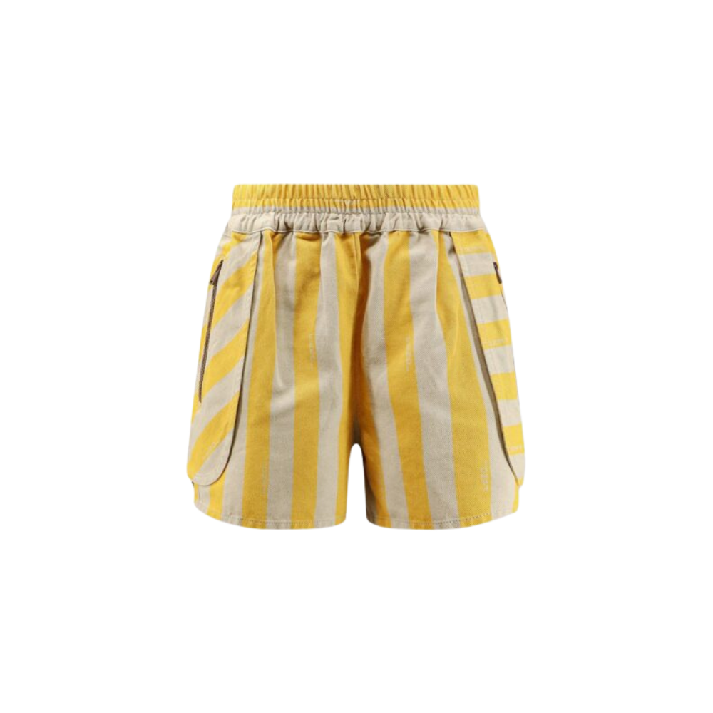 Design sans titre (62) FENDI short femme en coton et lin jaune – Image 1