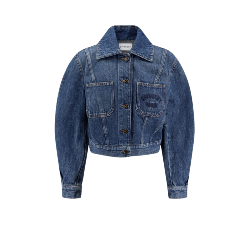 Design sans titre (66) GIVENCHY veste en jean femme bleu – Image 1