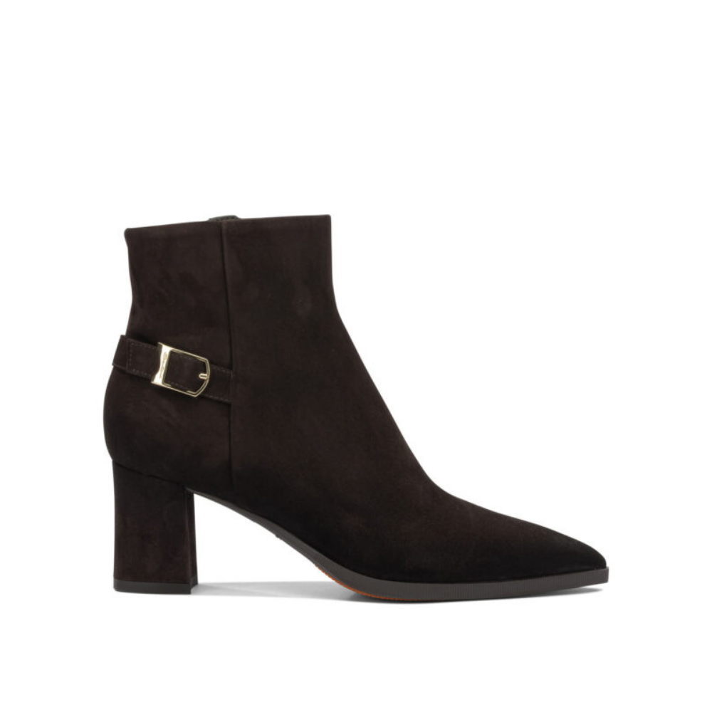 Design sans titre Santoni bottines femme marron en daim – Image 1