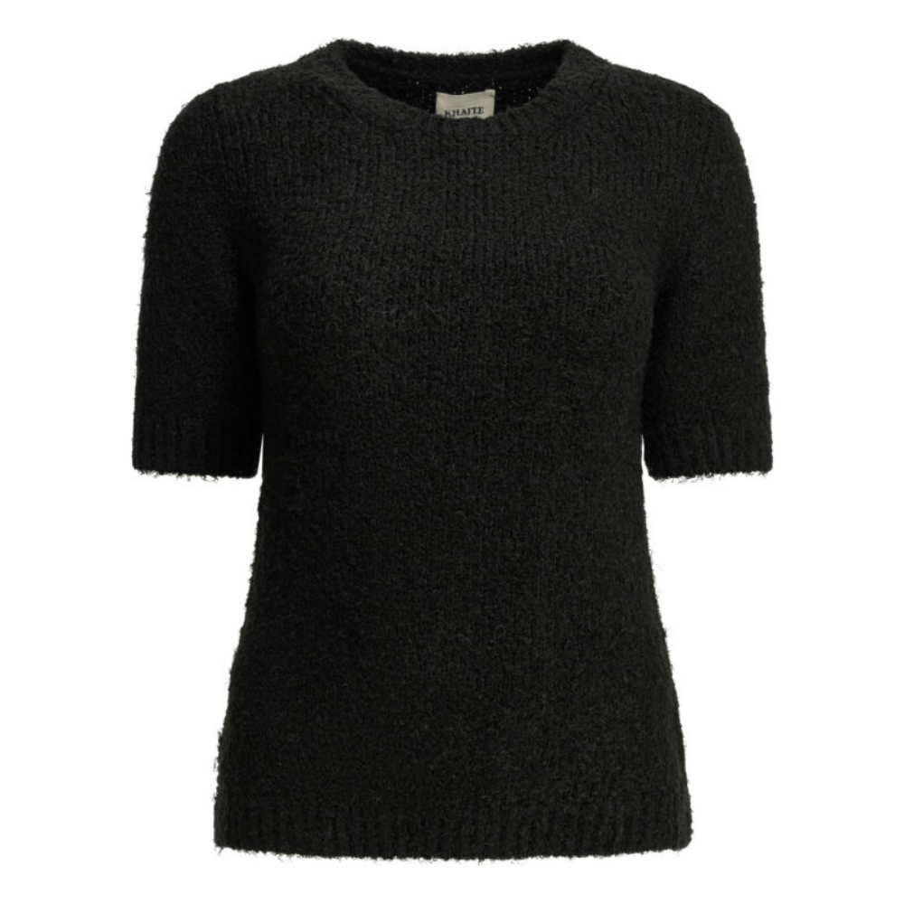 Design sans titre (8) Khaite pull femme noir cam en lin et soie – Image 1