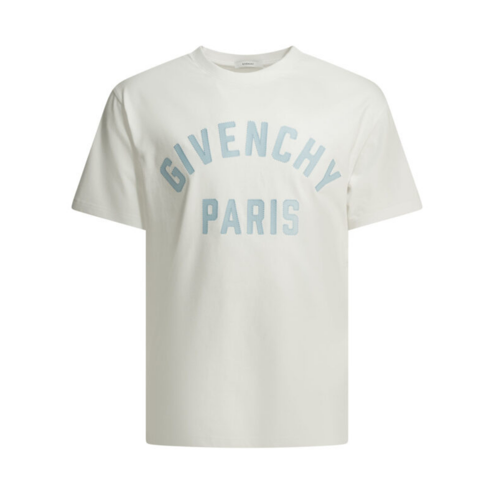 Design sans titre (8) Givenchy t-shirt homme blanche en coton – Image 1