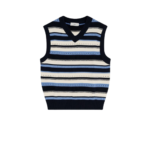 DUNST pull sans manches en coton homme bleu