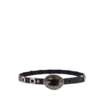 GOLDEN GOOSE ceinture en cuir homme noir