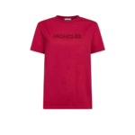 MONCLER t-shirt en coton femme rouge