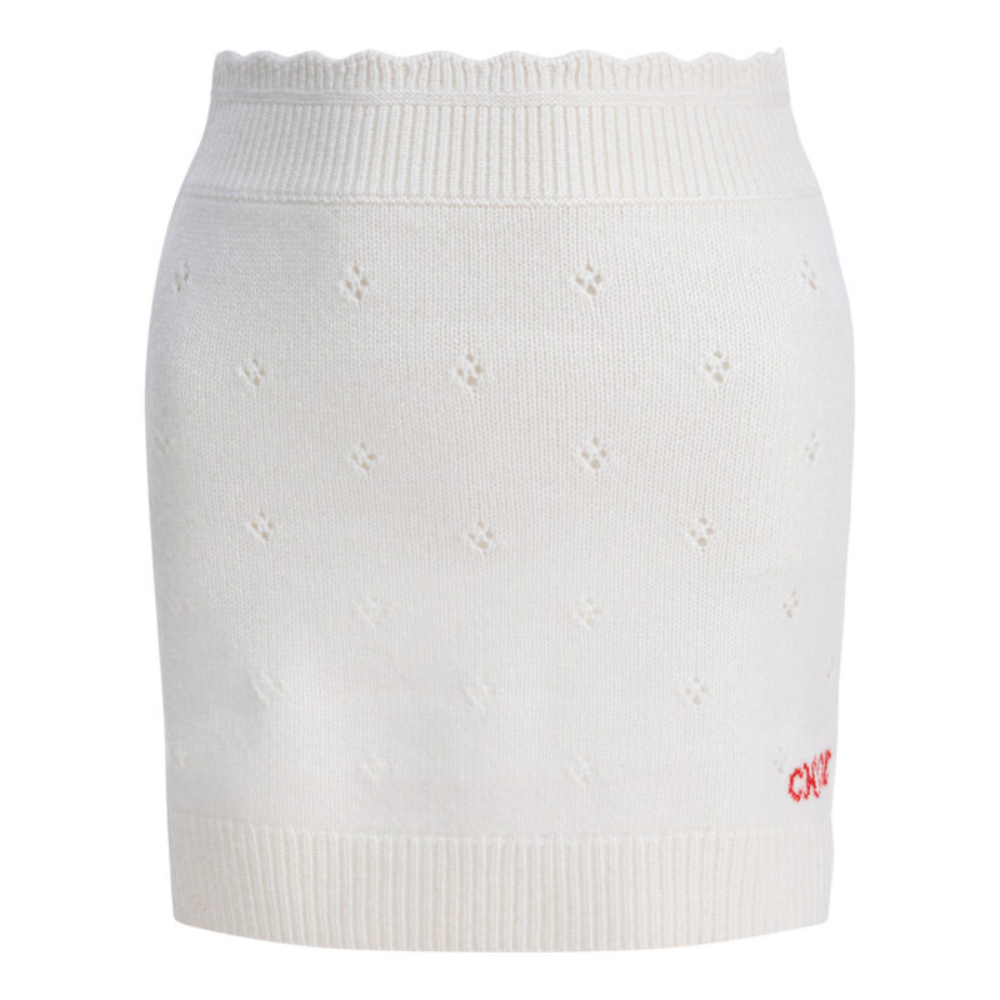 Sans titre (1000 x 1000 px) - 2026-05-09T010425.218 Chloé minijupe femme blanc en laine et cachemire – Image 1