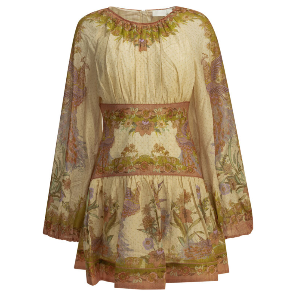 Sans titre (1000 x 1000 px) - 2026-05-12T220016.950 Zimmermann robe courte femme rose en coton et soie – Image 1