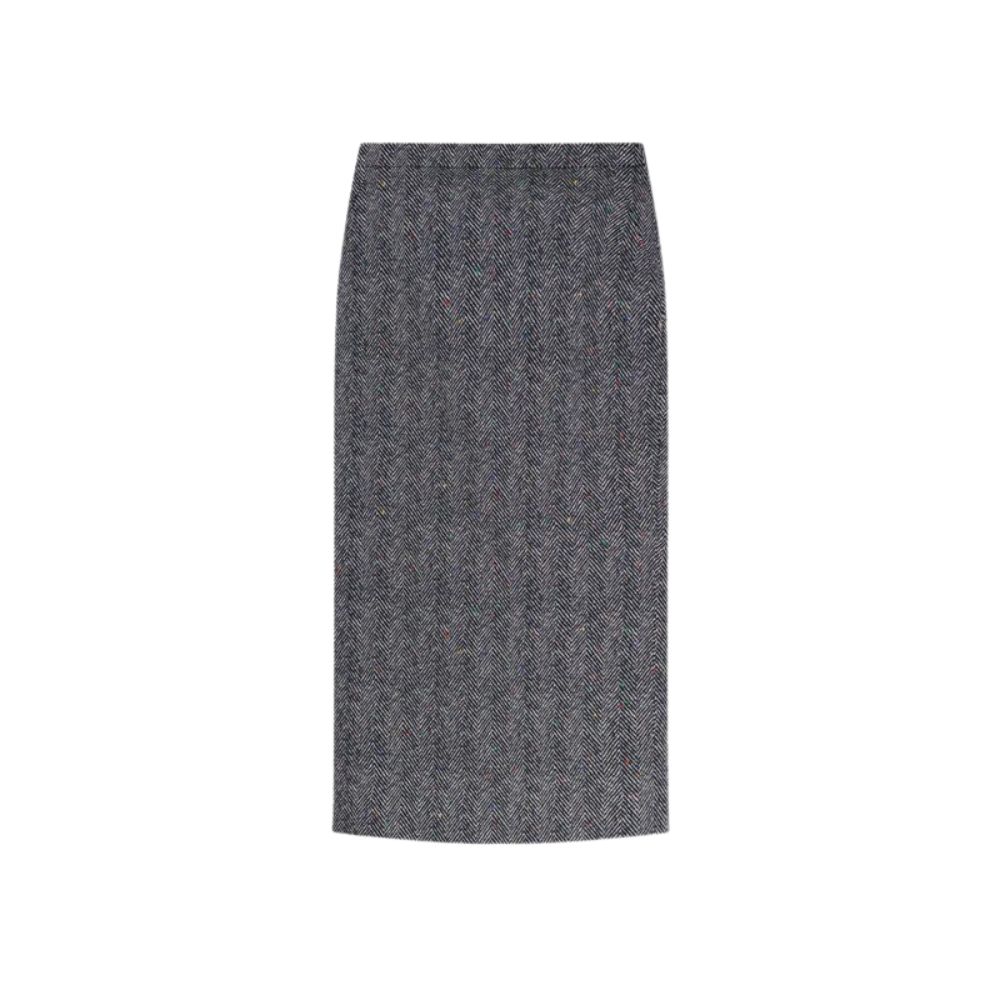 Sans titre (1000 x 1000 px) - 2026-05-21T190629.460 Givenchy jupe femme noire en coton à motif chevrons – Image 1