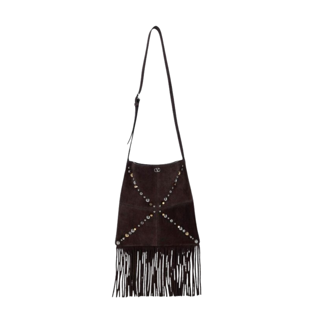 Sans titre (1000 x 1000 px) - 2026-05-22T174341.795 Valentino Garavani sac bandoulière homme marron en daim à franges – Image 1