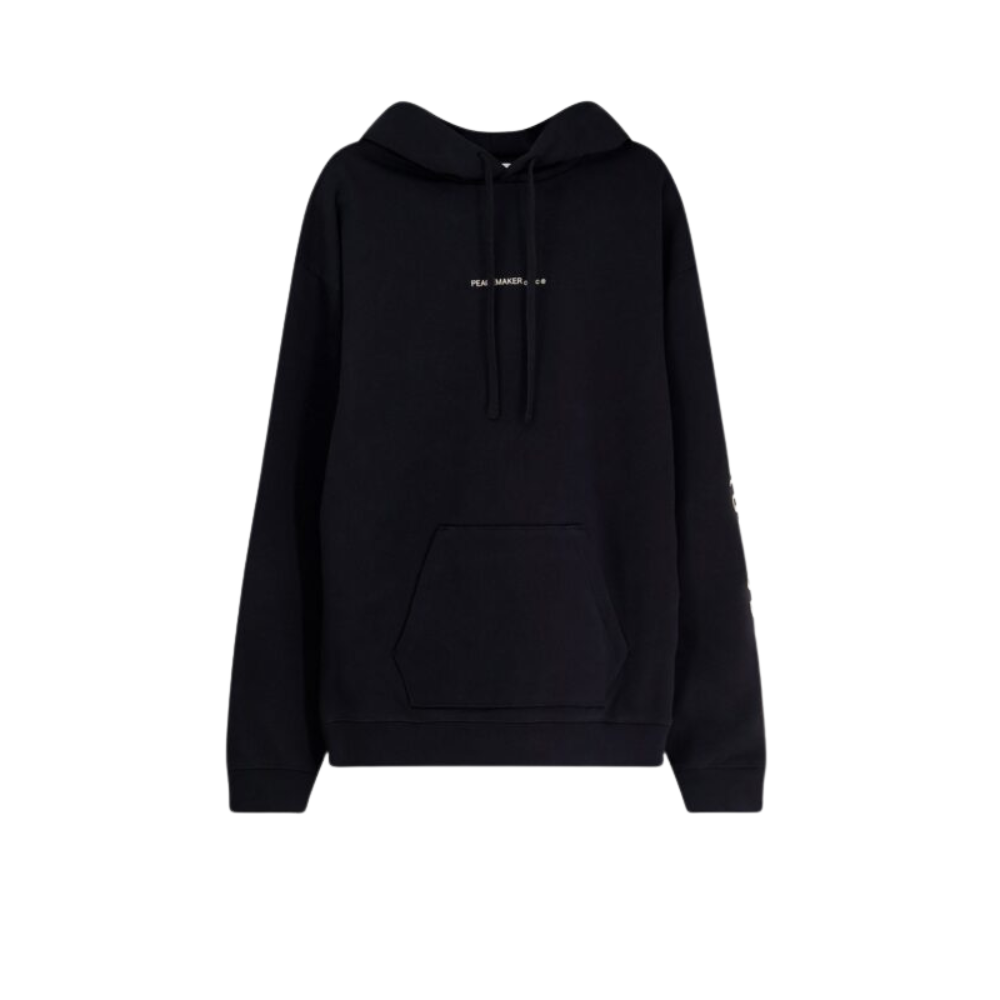 Sans titre (1000 x 1000 px) - 2026-05-22T230807.439 Oamc peacemaker sweat à capuche homme noir en coton à logo imprimé – Image 1