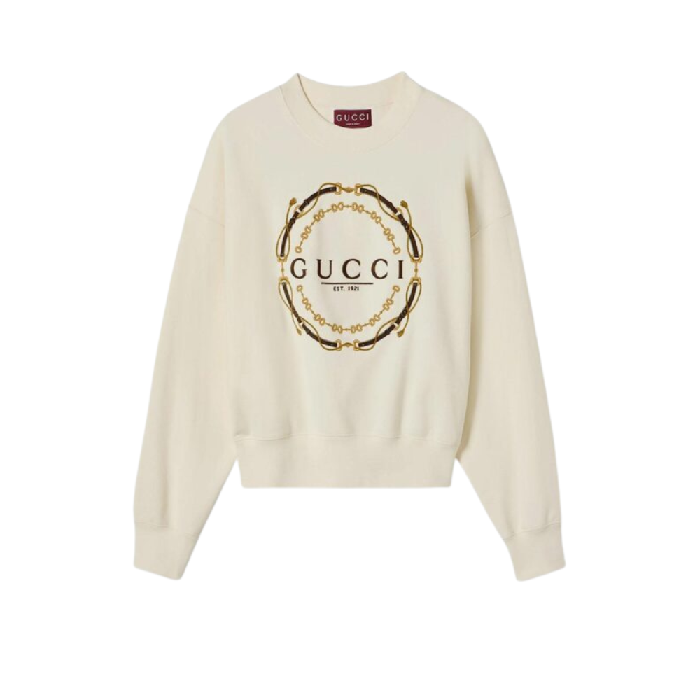 Sans titre (1000 x 1000 px) - 2026-05-23T011919.179 Gucci sweatshirt femme blanche en coton – Image 1