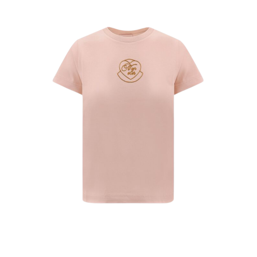Sans titre (1000 x 1000 px) - 2026-05-24T003343.651 moncler t-shirt femme rose en coton à broderie – Image 1