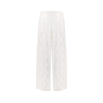 FENDI pantalon en soie femme blanc