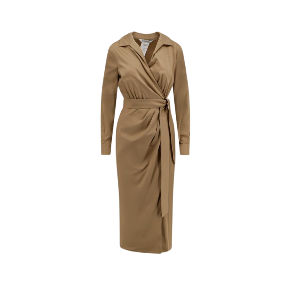 Sans titre (1000 x 1000 px) - 2026-06-27T185555.118 MAX MARA robe en coton femme beige – Image 1
