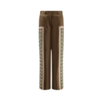 TORY BURCH pantalon en soie femme vert