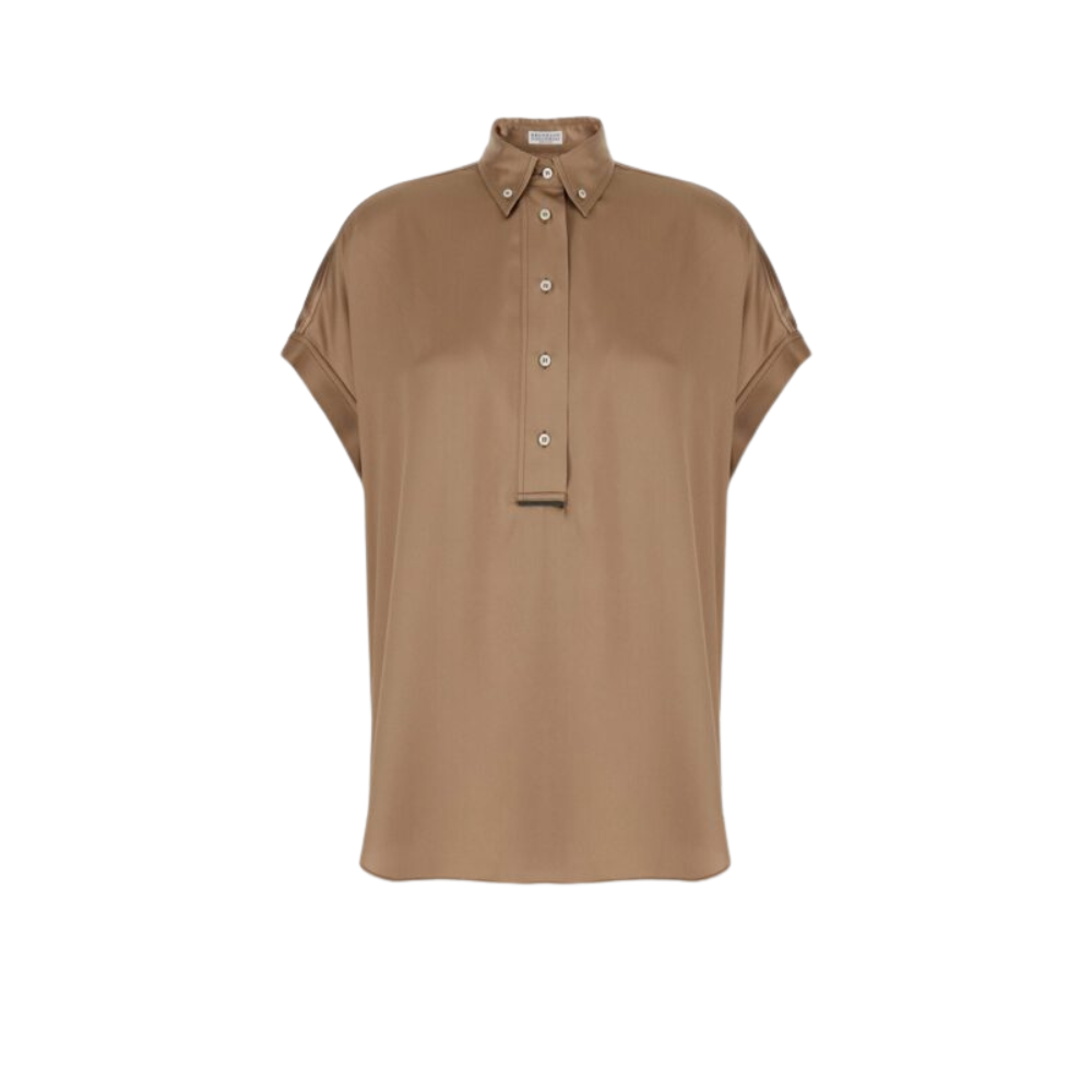 Sans titre (1000 x 1000 px) - 2026-06-29T203115.958 BRUNELLO CUCINELLI chemise en soie femme beige – Image 1