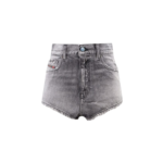 DIESEL short en jean femme gris