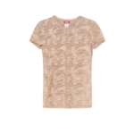 DIESEL t-shirt en dentelle femme beige