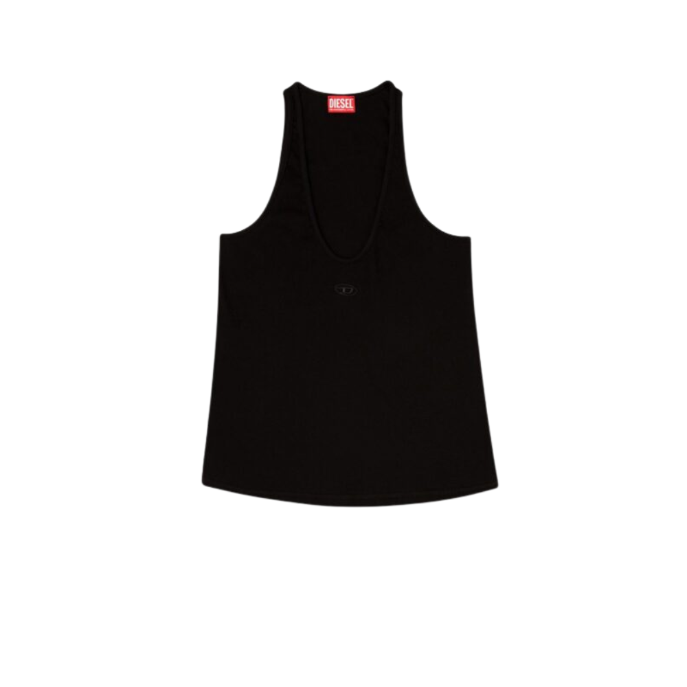 Sans titre (1000 x 1000 px) - 2026-07-17T230125.360 DIESEL débardeur en coton femme noir – Image 1