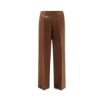 ALBERTA FERRETTI pantalon en soie femme marron