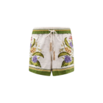 FARM RIO short en lin et viscose femme vert
