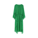 ALBERTA FERRETTI robe longue en soie femme verte