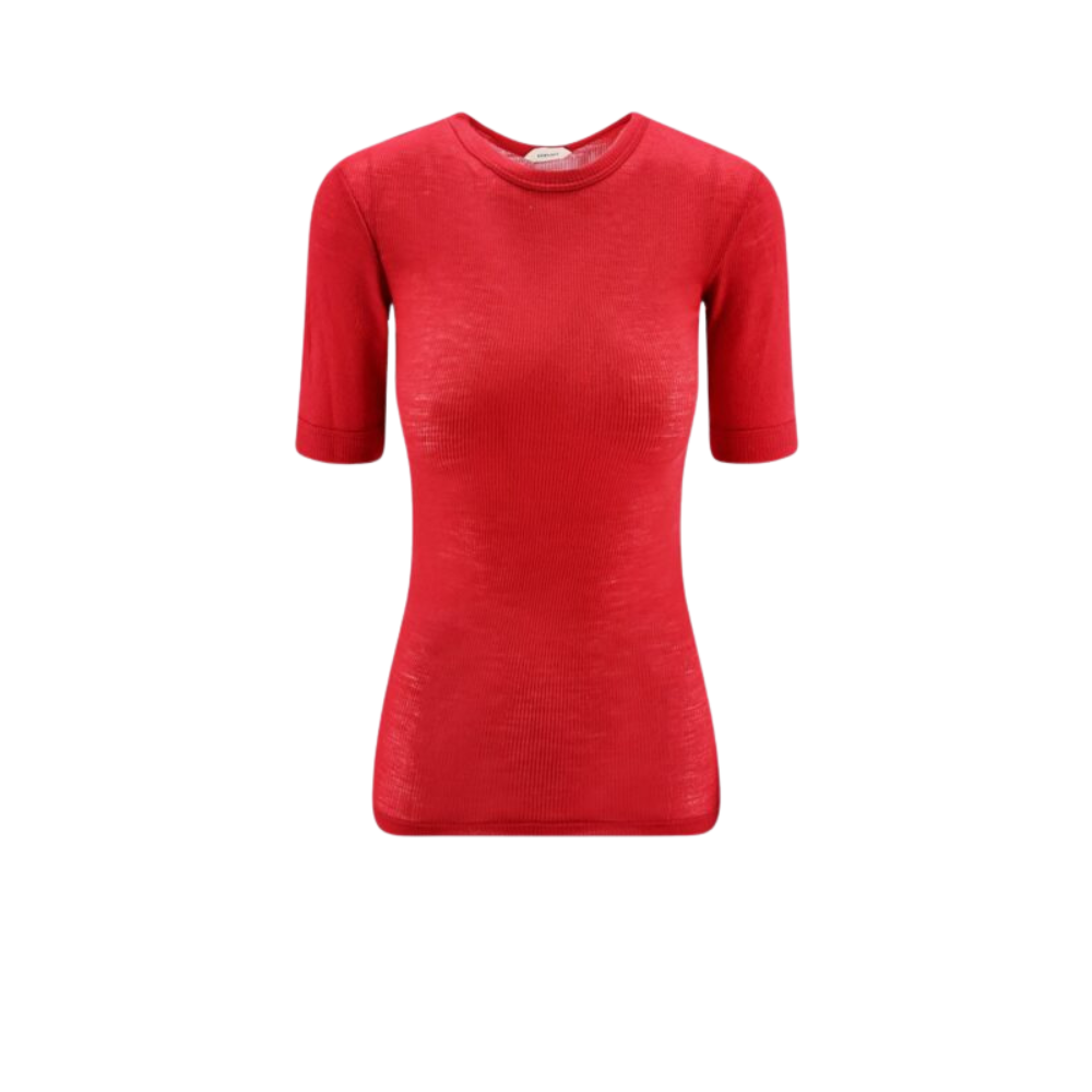 Sans titre (1000 x 1000 px) - 2026-07-19T203159.052 VERSACE t-shirt en laine femme rouge – Image 1