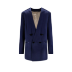 ALBERTA FERRETTI blazer en satin femme bleu