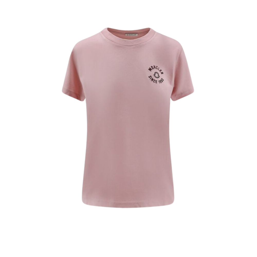 Sans titre (1000 x 1000 px) - 2026-07-21T210044.948 MONCLER t-shirt en coton femme rose – Image 1