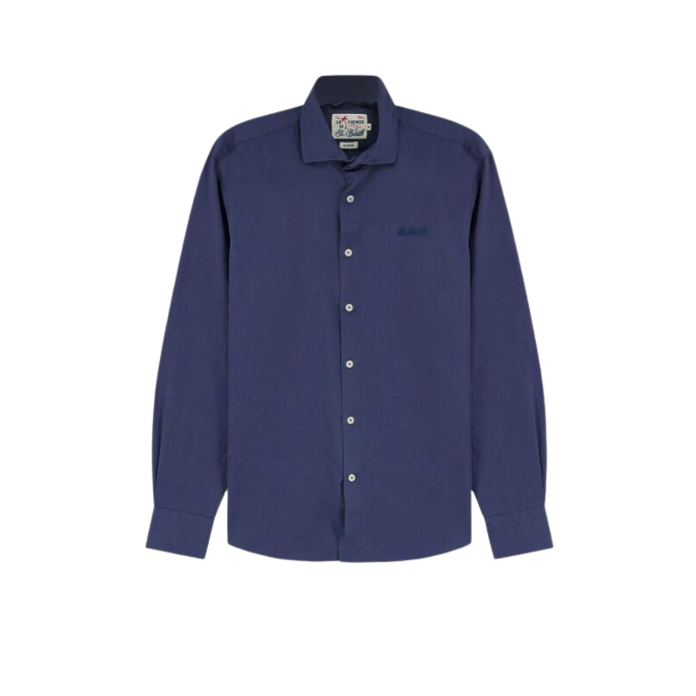 Sans titre (1000 x 1000 px) - 2026-07-23T190108.390 MC2 SAINT BARTH chemise en coton homme bleue – Image 1