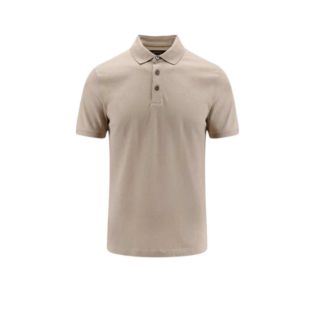 Sans titre (1000 x 1000 px) - 2026-07-24T225955.364 BOSS polo en coton homme beige – Image 1