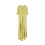 ALBERTA FERRETTI robe en satin femme jaune