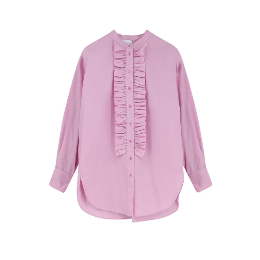 Sans titre (1000 x 1000 px) - 2026-07-25T201940.218 NUDE chemise oversize en coton femme rose – Image 1