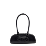 DIESEL sac porté épaule en cuir femme noir