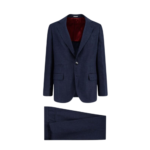 BRUNELLO CUCINELLI costume en soie homme bleu