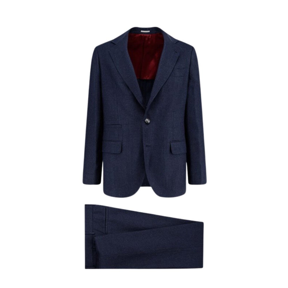 Sans titre (1000 x 1000 px) - 2026-07-26T191002.840 BRUNELLO CUCINELLI costume en soie homme bleu – Image 1