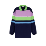 VERSACE sweat-shirt en coton multicolores femme bleu