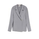 ALYSI blazer ample en soie femme bleu