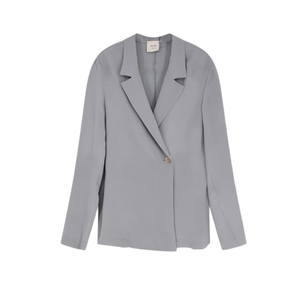 Sans titre (1000 x 1000 px) - 2026-07-26T213432.868 ALYSI blazer ample en soie femme bleu – Image 1