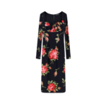DOLCE & GABBANA robe en viscose femme noire