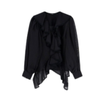 ACTUALEE chemise en lyocell femme noir