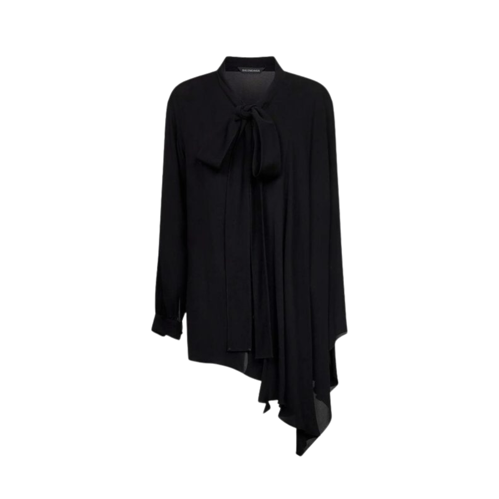 Sans titre (1000 x 1000 px) - 2026-08-07T225014.196 BALENCIAGA chemise en soie femme noir – Image 1
