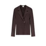 ALYSI blazer en soie femme marron
