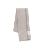 BRUNELLO CUCINELLI écharpe en lin homme gris