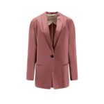 ALYSI blazer simple en satin femme rose
