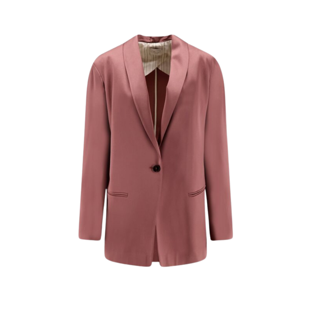 Sans titre (1000 x 1000 px) - 2026-08-11T220038.325 ALYSI blazer simple en satin femme rose – Image 1