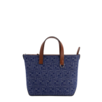 FENDI cabas en tissu jacquard FF homme bleu